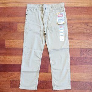 NWT Wrangler Straight 4-Way Flex Chino Pants Size 10 Husky